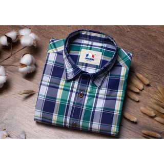 Sơ mi nam dài tay, kẻ caro, công sở, 100% cotton, mát và thấm mồ hôi tốt