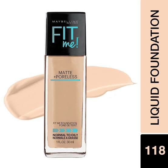 (hàng Mới Về) Kem Nền Dạng Lỏng Maybelline Fit Me! Màu Lì + Lỗ Chân Lông Không Làm Khô Da | BigBuy360 - bigbuy360.vn