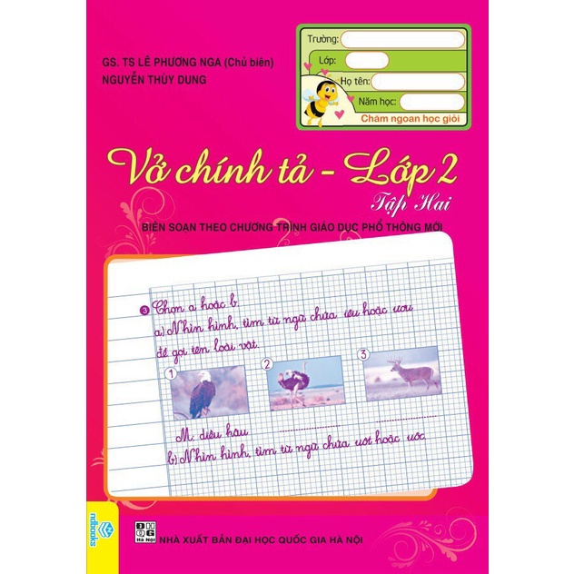 Sách - Combo 2 cuốn Vở Chính Tả Lớp 2  - ndbooks