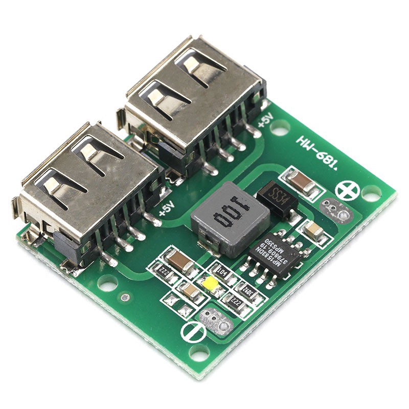 9V 12V 24V đến 5V DC-DC Bộ sạc bước xuống Mô-đun nguồn Dual USB Buck Voltage Board 3A Bộ điều chỉnh sạc sạc trên ô tô