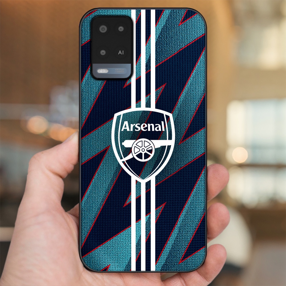 Ốp lưng Oppo A54 4G, A54 5G viền đen in hình Arsenal FC