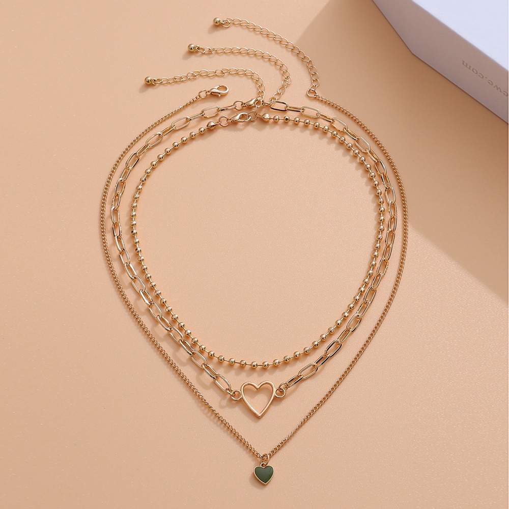 Vòng cổ Nhiều Lớp Hình Xương Rắn Phong Cách Hip Hop Ngọt Ngào