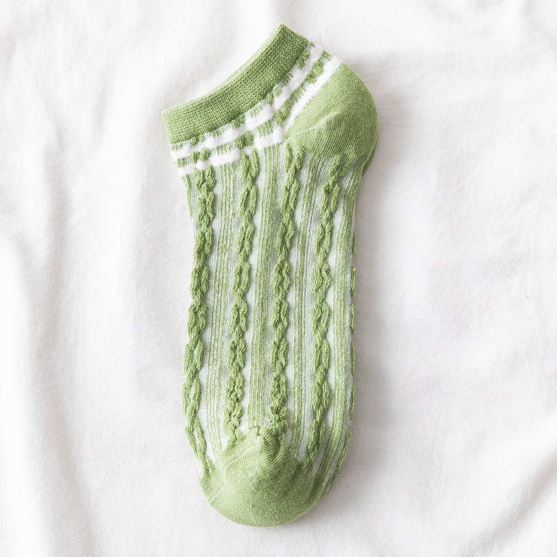 Tất vớ nữ nam cổ ngắn trắng lười dễ thương hàn quốc đẹp iLita chân thấp nhún sọc caro đủ màu trơn đen, đỏ, vàng, xám, be