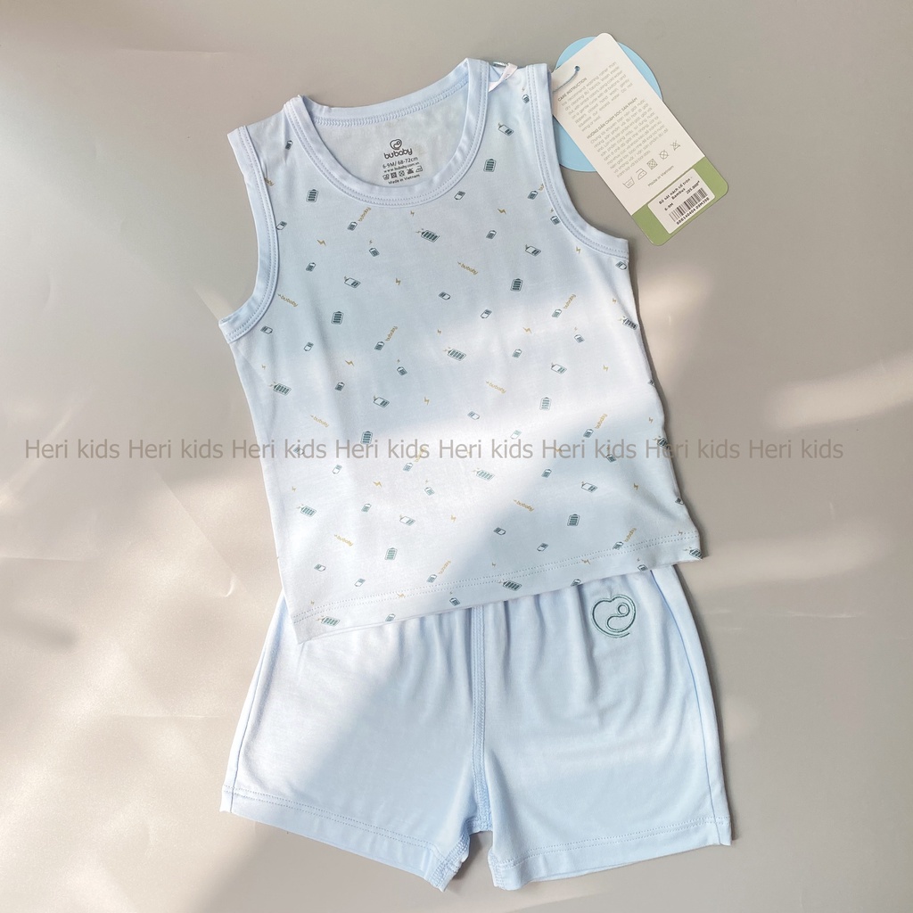 Bộ ba lỗ Bu baby Bambus cho bé 6m - 4Y