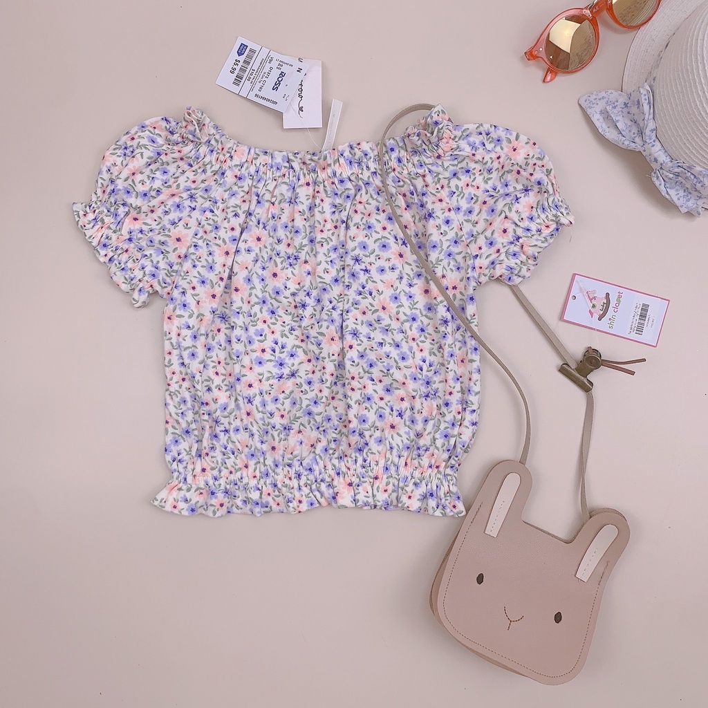 Áo thun dáng ngắn Heartandarrow, moonpink... BG