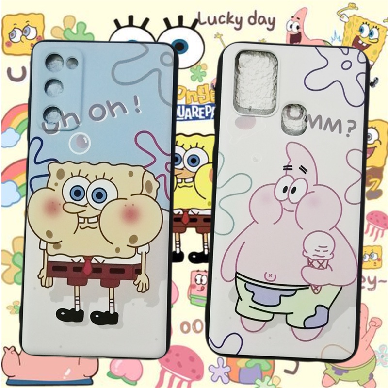 Ốp Lưng SpongeBob Ngộ Nghĩnh Nhiều Mẫu Mã Cho Điện Thoại Samsung S6 S7 Edge S8 S9 S10 S10E Plus Lite 5G
