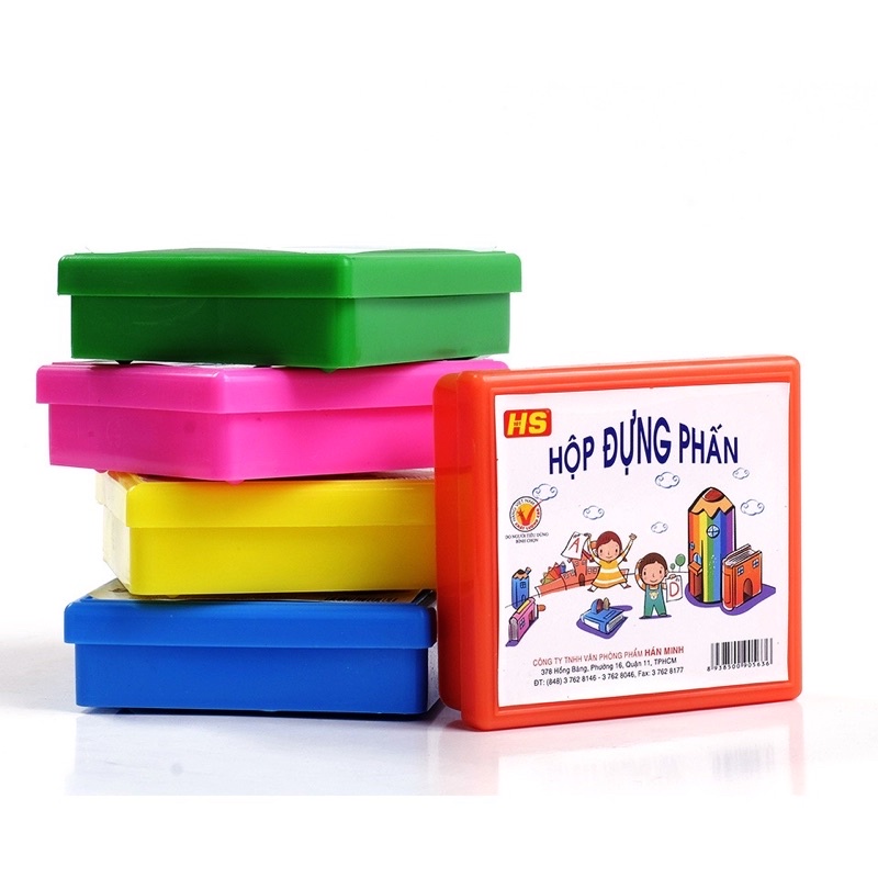 Hộp đựng phấn tặng kèm phấn và rẻ lau