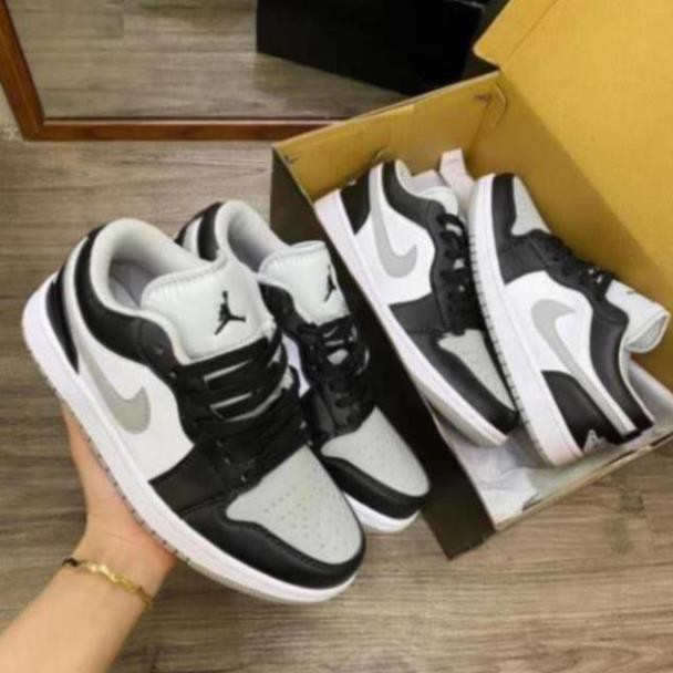 [Mã FAGREEN245 giảm tới 30K đơn 99K] Giày thể thao jordan 1 thấp đen xám cao cấp. Xám Khói Thấp. [Fullbox] | BigBuy360 - bigbuy360.vn