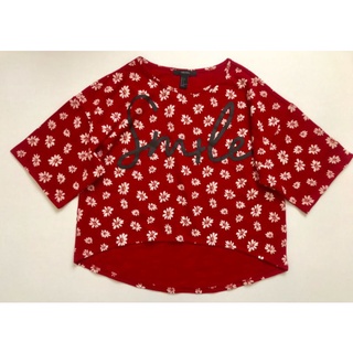 áo thun crop top F21 Boss Babe Graphic Tee