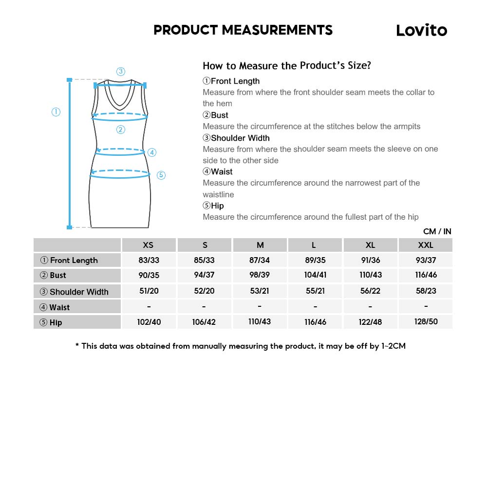 Lovito Đầm ôm viền cong sọc thường L22LD185 (Đen trắng)