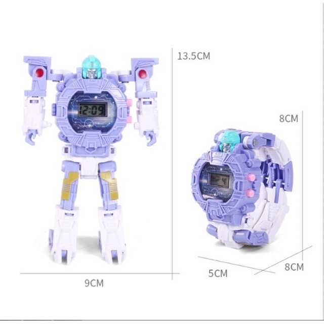 Đồng hồ biến hình siêu nhân cho bé. 2 loại: có đèn và không đèn
