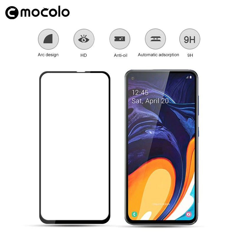 Miếng Dán Kính Cường Lực Full Màn 9D Cho Samsung Galaxy A60 - Đen