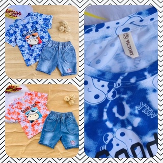 💥 Bộ set jean cotton hàng shop bé trai từ 20-35kg