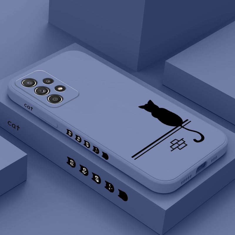 Ốp Điện Thoại Hình Mèo May Mắn Cho Samsung Galaxy A72 A52 A52S A42 A32 4G 5G