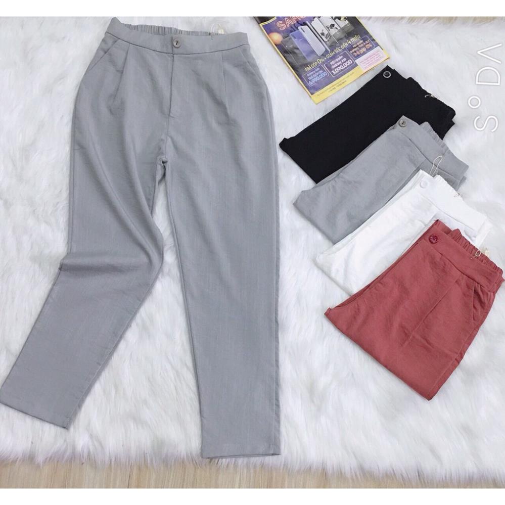 Bigsize  {BIGSIZE} Quần BAGGY ĐŨI khuy nữ cao cấp