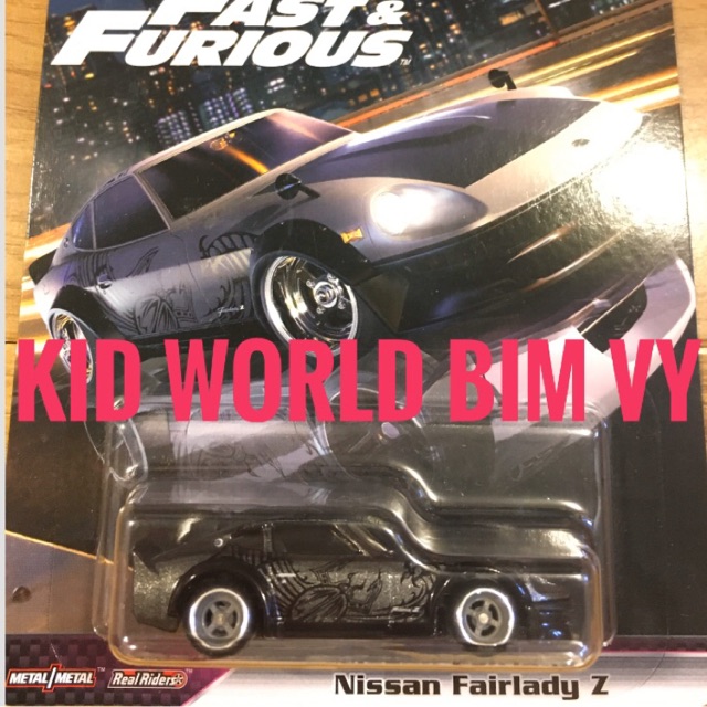 Xe mô hình Hot Wheels Premium Fast & Furious Rewind Series 2020 Nissan Fairlady Z GHH18, bánh cao su