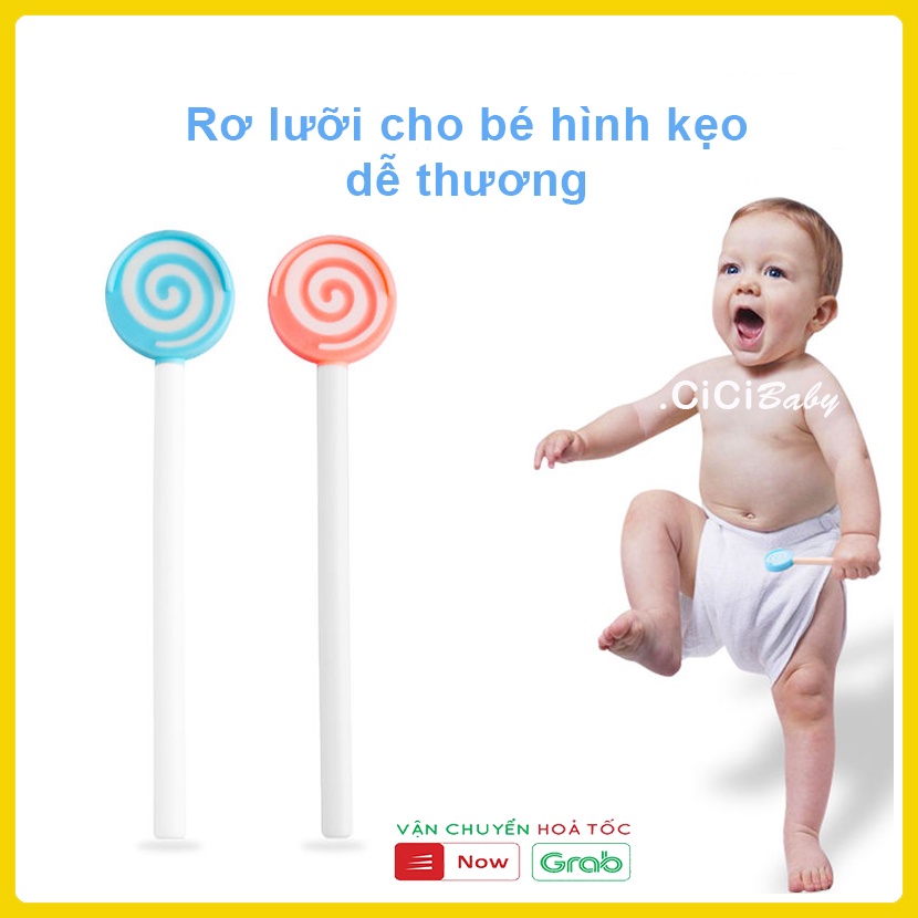 Rơ lưỡi cho bé hình kẹo Lollipop