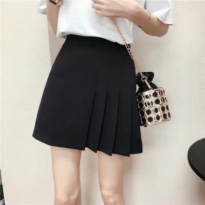 Chân váy xếp ly Junstore kèm đai, phong cách ulzzang 1107 P13K12