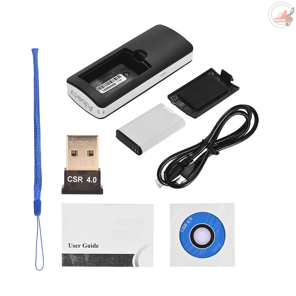 Máy Quét Mã Vạch Cầm Tay Không Dây 1d Kèm Cáp Usb Cho Windows Xp / Win 7 8 10 / Mac / Android / Ios