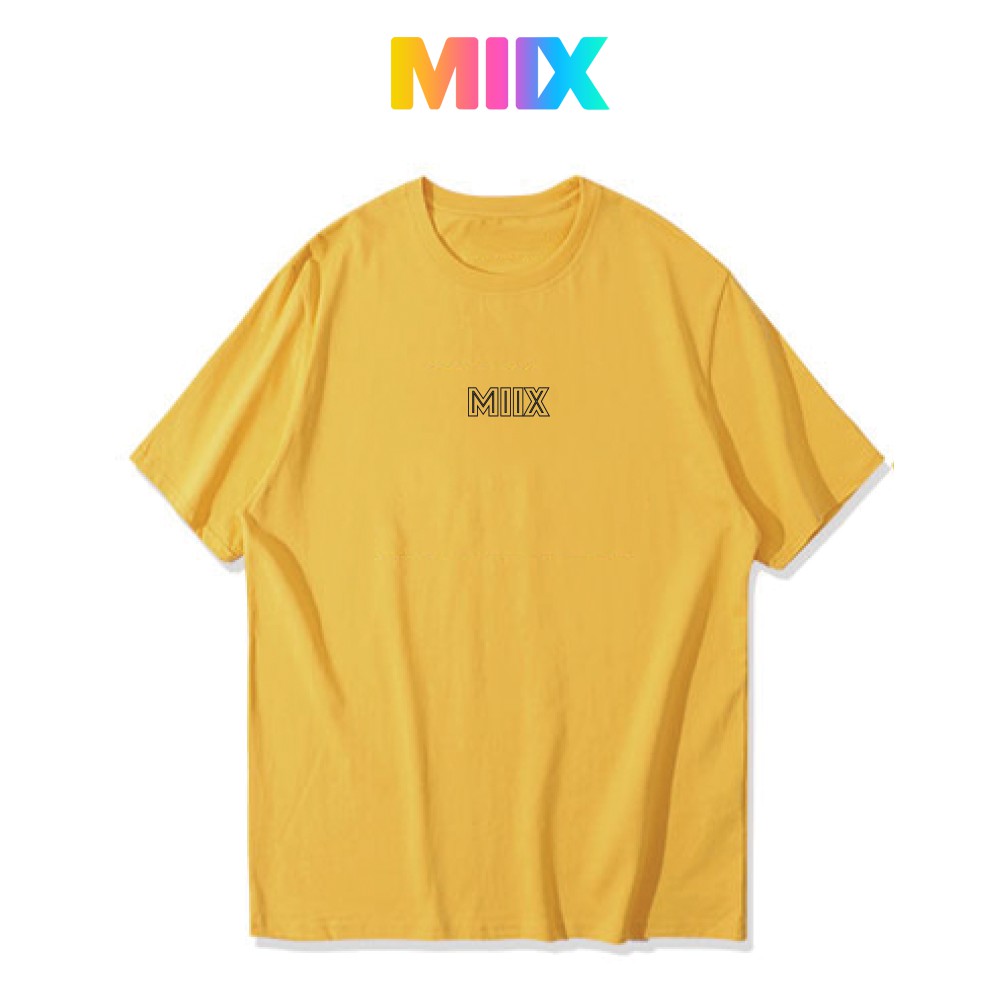 [Mã FASHIONMALLT4 giảm 15% đơn 150k] Áo thun tay lỡ form rộng unisex Miix basic tee màu đen MT023