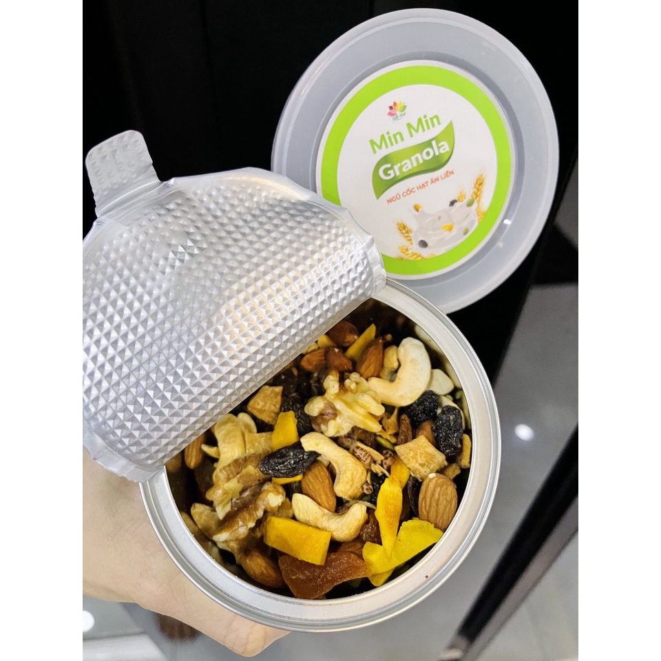 [COMBO 3 HỘP] Granola Ngũ Cốc Ăn Liền Nguyên Hạt MinMin Chuẩn Organic Min Min