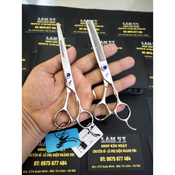 FREELANDER 6.0 - KÉO CẮT TÓC NHẬT BẢN CAO CẤP ( tặng kèm bao da+khăn lau kéo+chỉnh kéo)