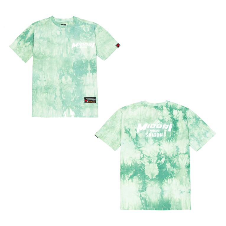 Áo thun loang màu form rộng tay lỡ nam nữ Phông tiedye Unisex phản quang Local Brand Chính Hãng Mi Midori