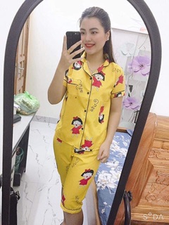Combo 3 Bộ pizama cộc tay, quần lửng HT