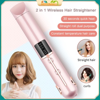 [Hàng mới về] Máy duỗi và uốn tóc Pritech kết nối không dây tiện dụng khi du lịch
