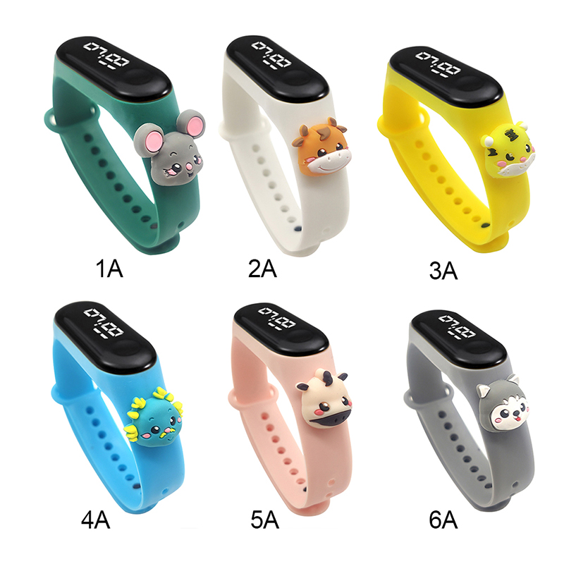 Đồng Hồ Đeo Tay Silicon Có Đèn Led Phát Sáng Dành Cho Bé