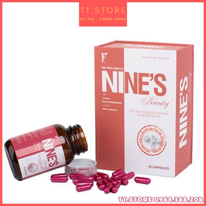 Viên Uống Trắng Da Nine’s Mờ Nám Tàn Nhang, Toàn Thân Trắng Mịn