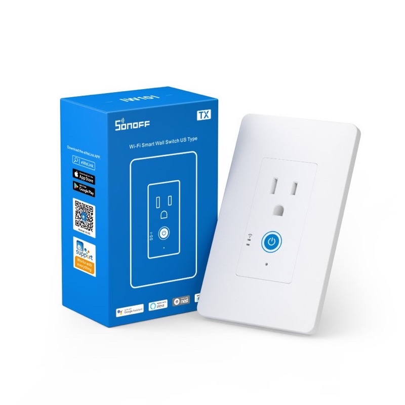 Ổ cắm Wifi Thông Minh Sonoff Iw100 Loại Us 15a 120-220v Ac