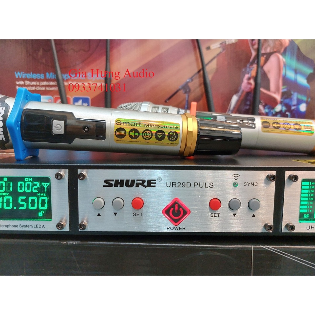 Micro không dây Shure UR29D plus , micro cao cấp New 2022, BH 1 năm