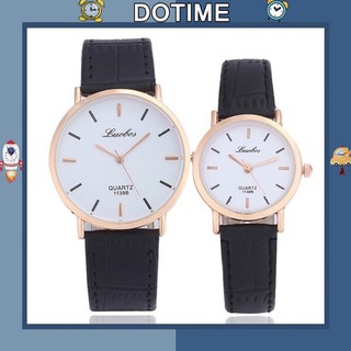 Đồng hồ Dotime nam nữ đồng hồ đôi thời trang dây da cao cấp ZO50