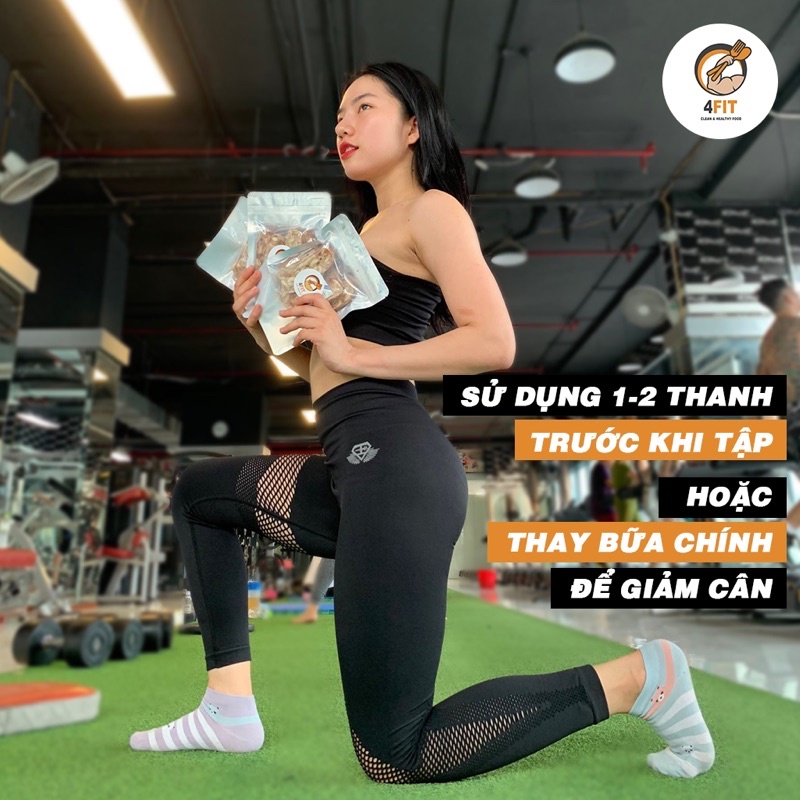 Combo 5 gói Bánh Whey Ngũ Cốc 4FIT Tăng Cơ, Giảm Mỡ, Giảm Cân (Protein Bar)