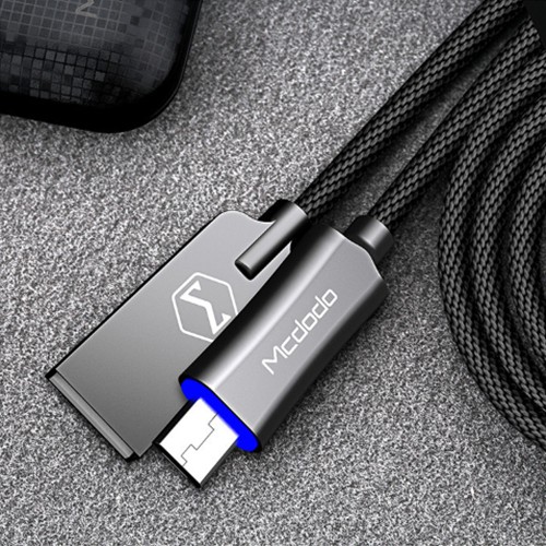 Cáp tự ngắt micro usb mcdodo,tự ngắt khi sạc đầy,chuẩn sạc nhanh quickcharge 3.0,dài 1m