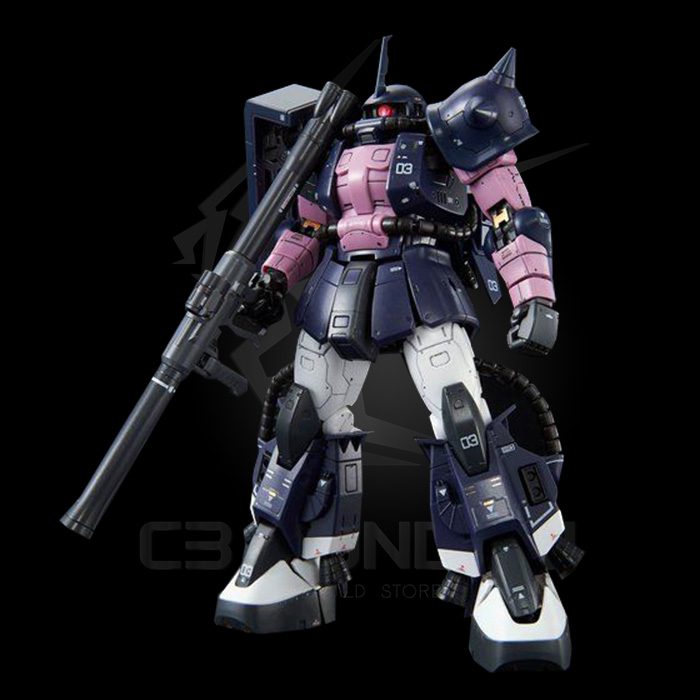 MÔ HÌNH GUNDAM BANDAI RG 1/144 MS-06R-1A BLACK TRI-STARS ZAKU II [P-BANDAI]