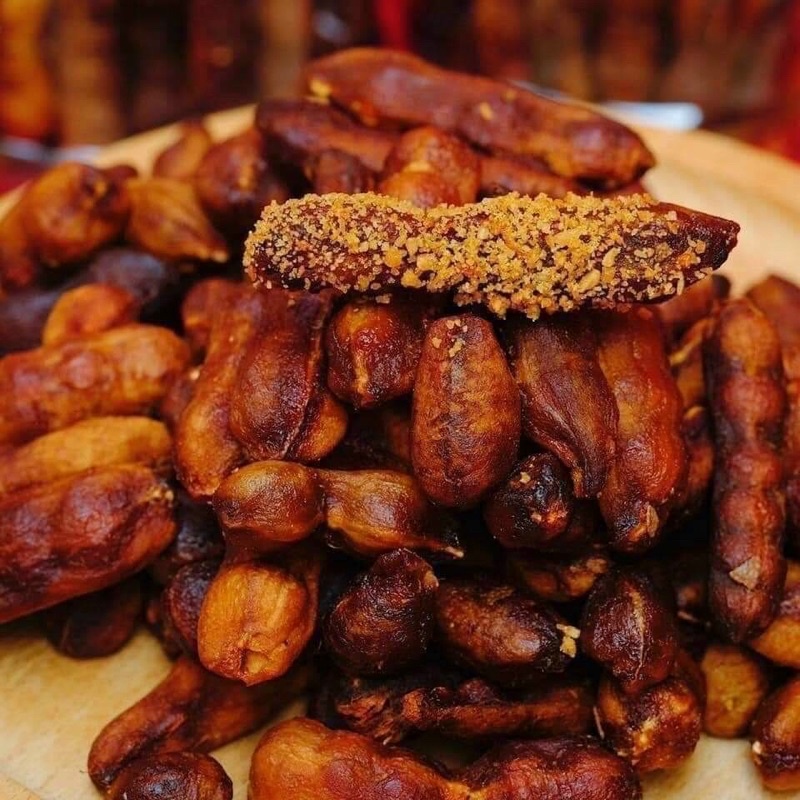 Me lào muối tôm tặng kèm muối tôm