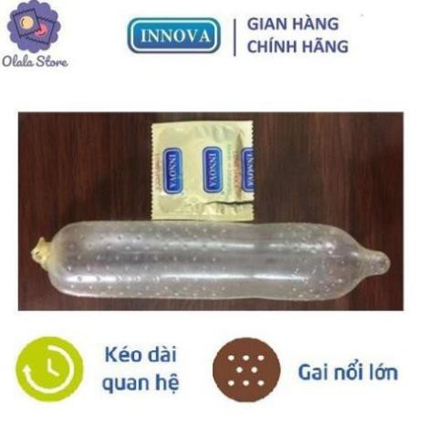 BAO CAO SU INNOVA [ KÉO DÀI THỜI GIAN]  LONG SHOCK - HỘP 12 BAO KÉO DÀI THỜI GIAN QUAN HỆ