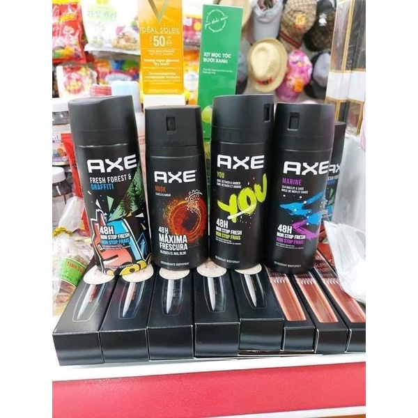 [ giá tốt] Xịt Khử Mùi Toàn Thân AXE NAM - Mỹ 150ml - giúp vùng da dưới cánh tay của bạn luôn khô thoáng. +