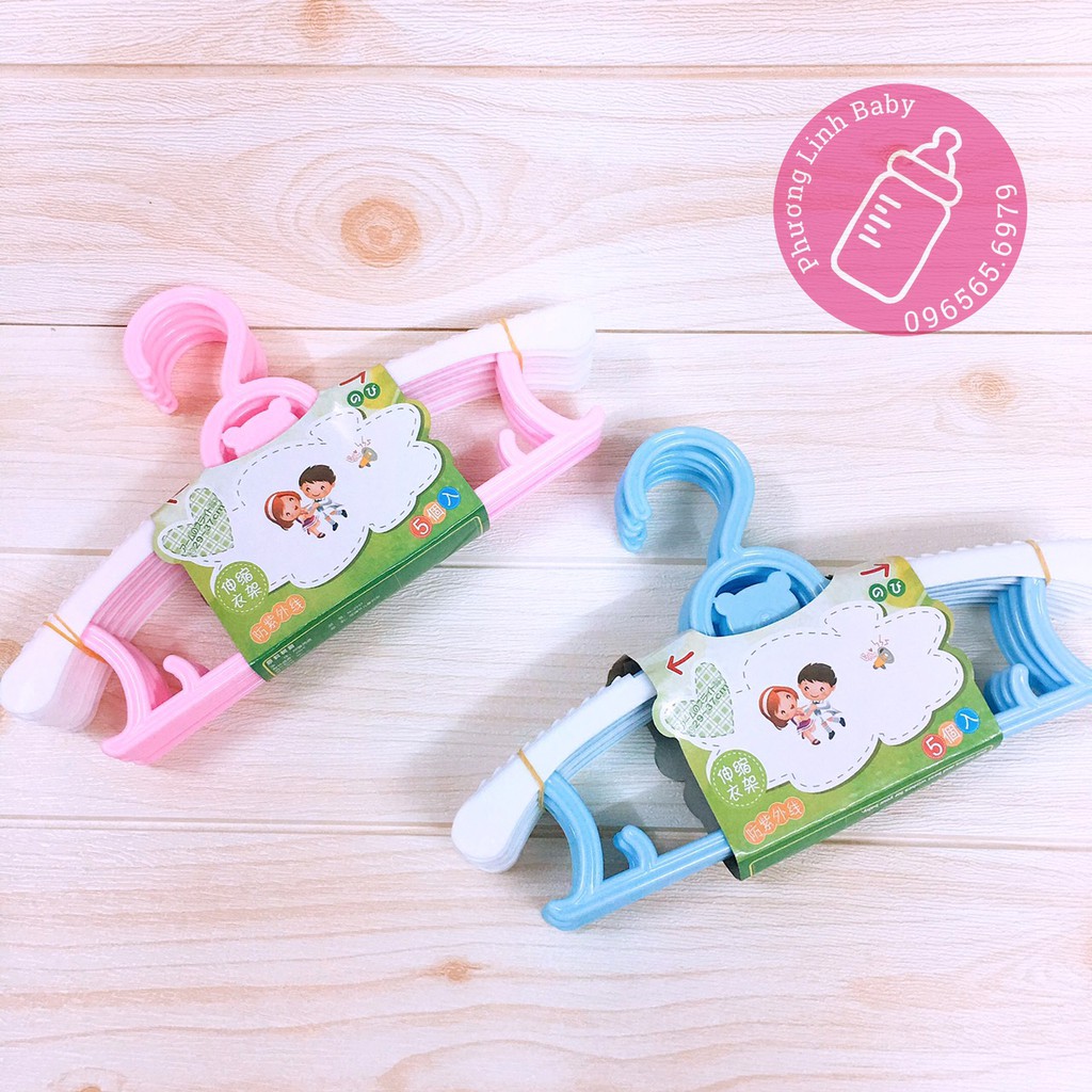 [Ảnh Thật] Set 5 Móc Áo Hình Gấu Cho Bé