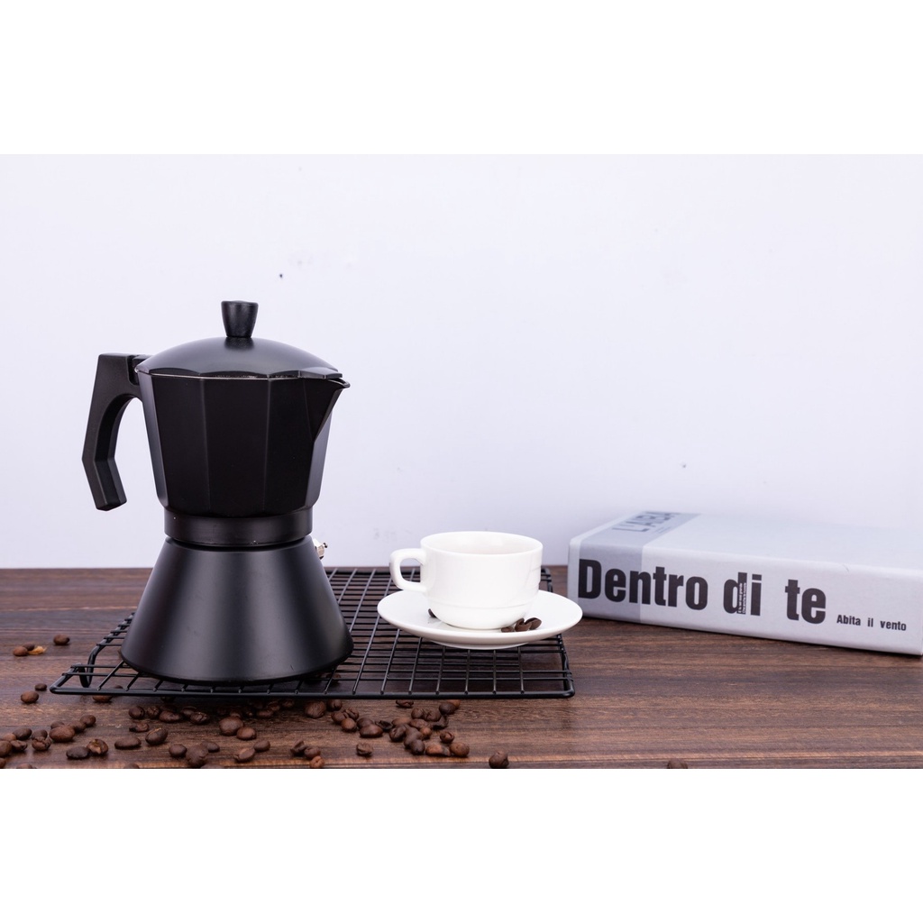 Ấm Moka / Moka Pot / Bình Mocha nhôm dày sử dụng được trên bếp từ