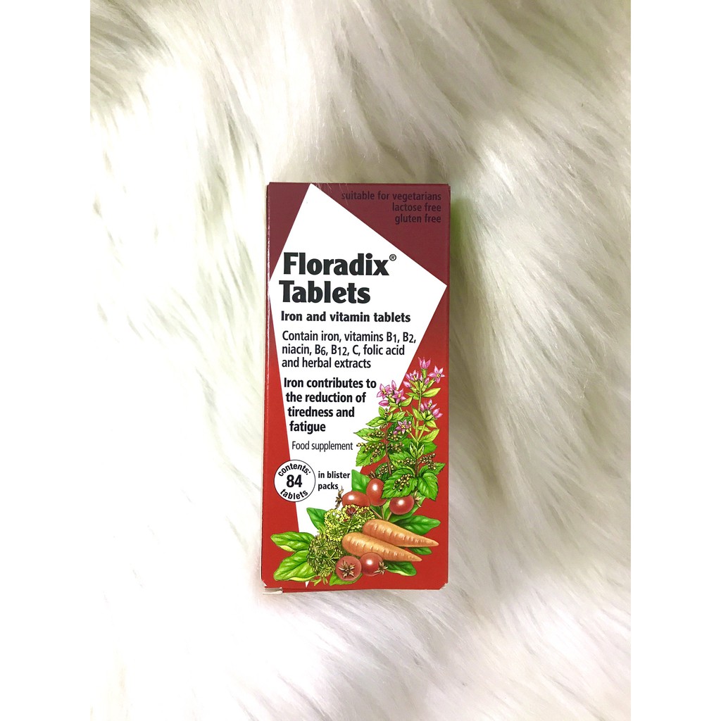 Sắt viên hữu cơ Floradix hộp 84 viên hàng UK | BigBuy360 - bigbuy360.vn