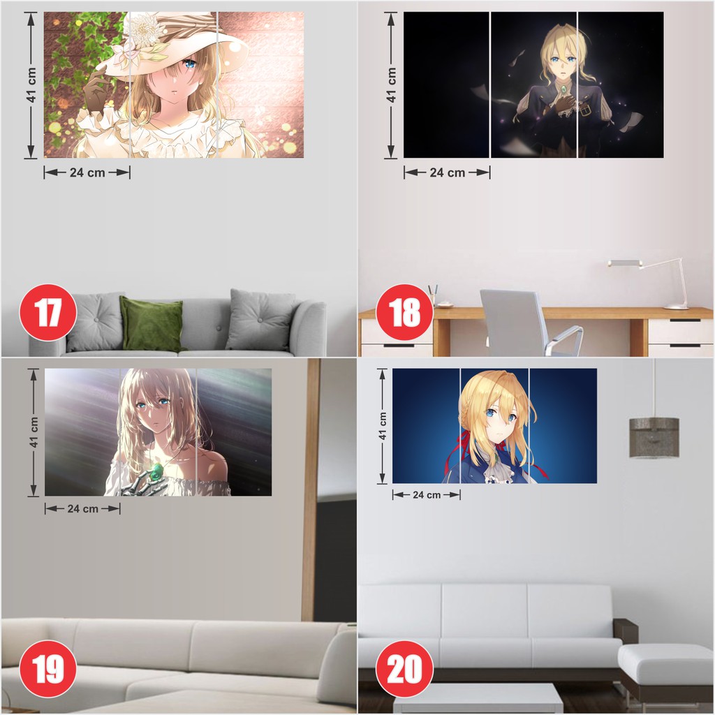 Combo 2 Tấm Poster Áp Phích Anime Violet Evergarden - Búp Bê Ký Ức By AnimeX