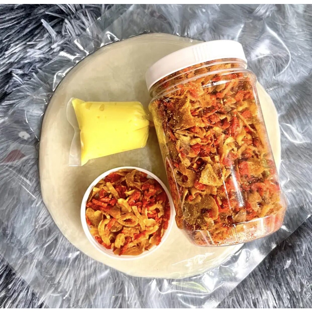 COMBO Bánh Tráng Phơi Sương - Muối Tôm Hành Phi - Tặng Túi Bơ Béo Ngậy - KEM FOOD