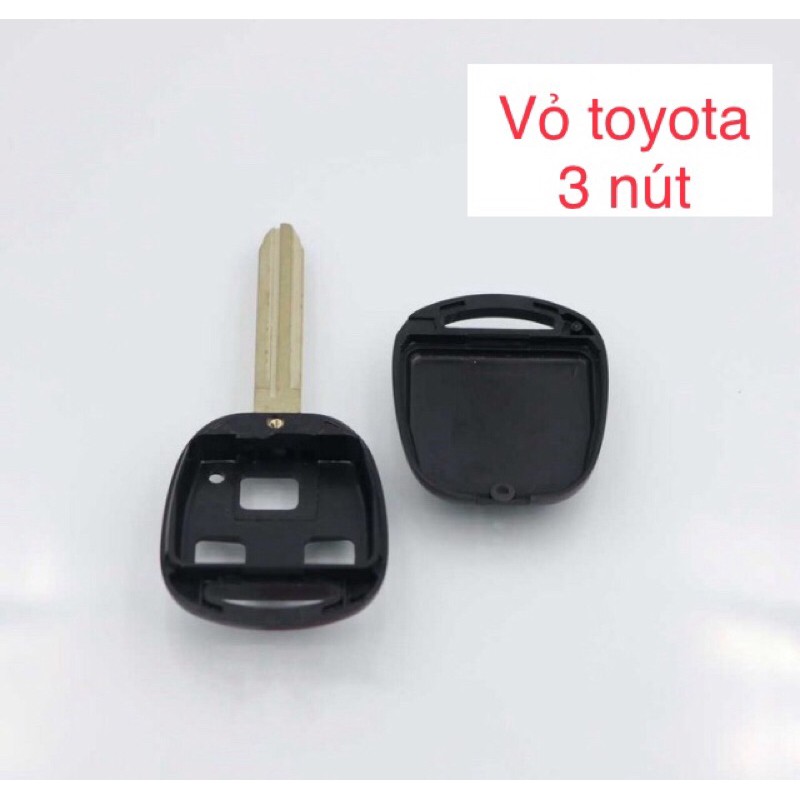 Vỏ chìa khoá TOYOTA ( 3 nút ) xe Yaris , Land Cruiser , Prado
