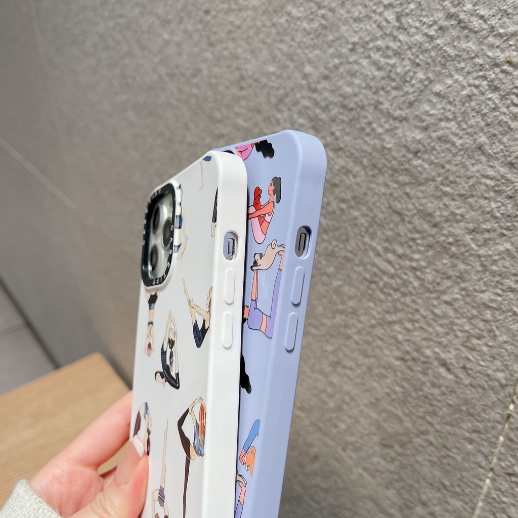 Ốp Điện Thoại Mềm In Hình Cô Gái Tập Yoga Cho iPhone13Pro iP12Pro XR iPhone11 12Promax 13Promax 11 12 13