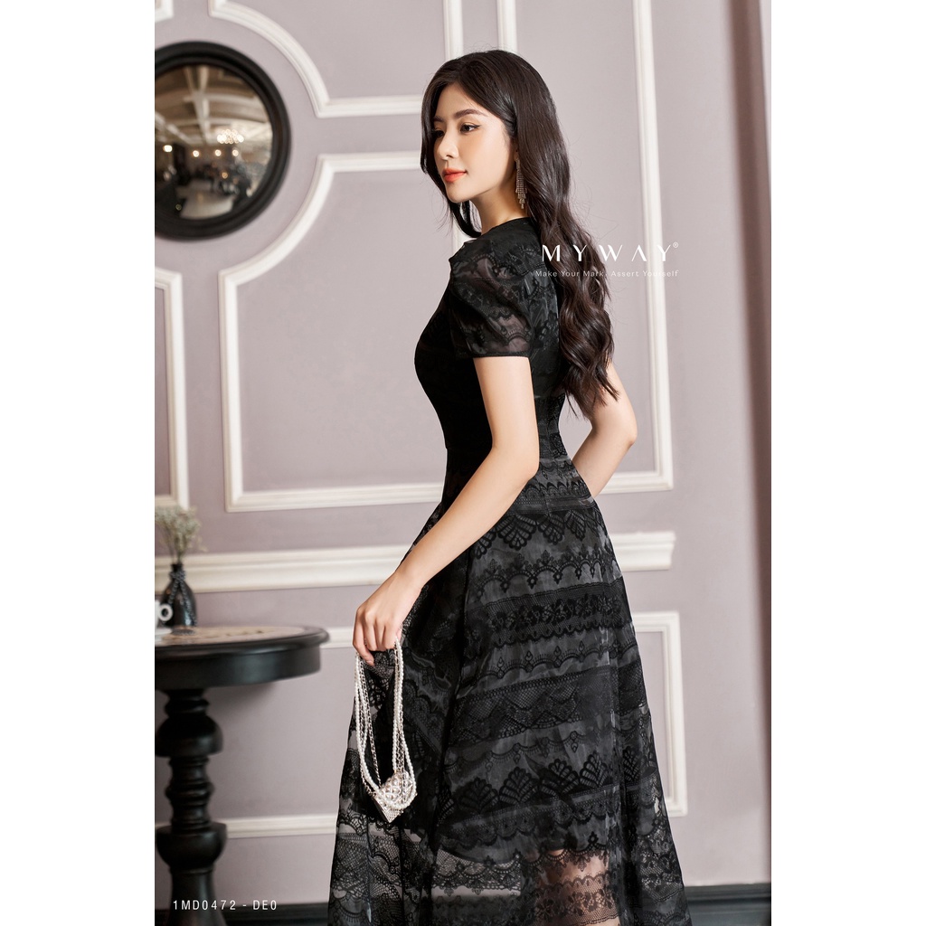 Đầm Nữ Ngắn Tay MY WAY Dáng Xòe Cao Cấp 1MD0472