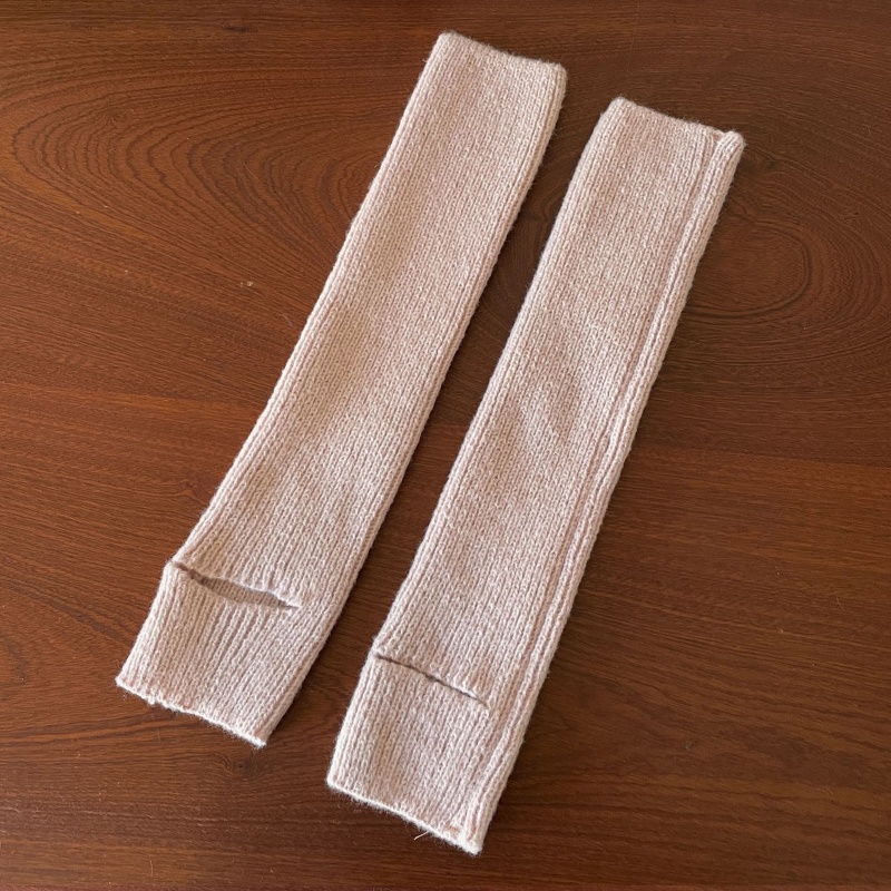 Xixi Vớ Dệt Kim Cao Tới Gối Màu Trơn Khoét Rỗng Giữ Ấm Mùa Đông Đơn Giản Cho Nữ