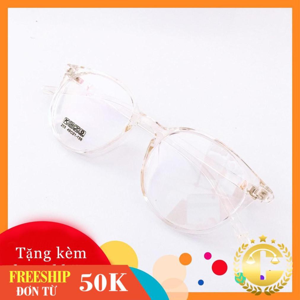 Gọng kính 203 -gọng kính giả cận thời trang nhận cắt mắt cận viễn loạn